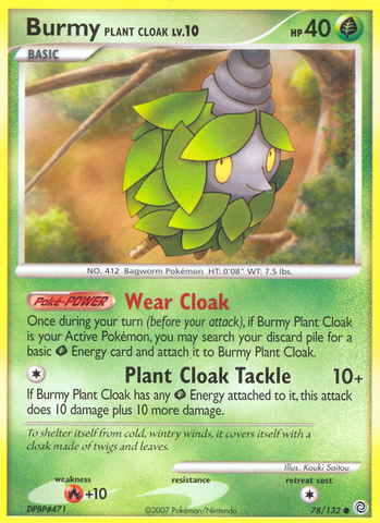 Burmy Plant Cloak (78/132) [Diamond & Pearl: Secret Wonders] Pokémon