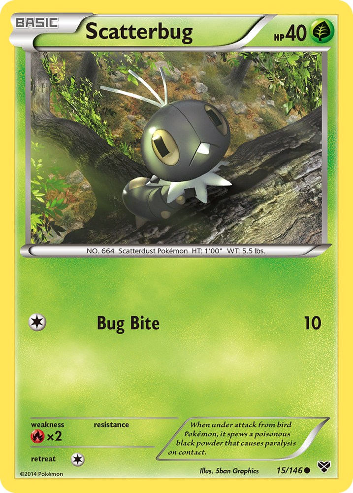 Scatterbug (15/146) [XY: Base Set] Pokémon