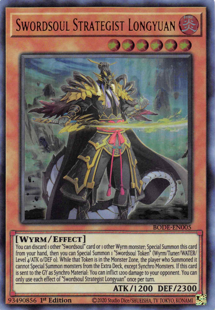 Swordsoul Strategist Longyuan [BODE-EN005] Ultra Rare Yu-Gi-Oh!