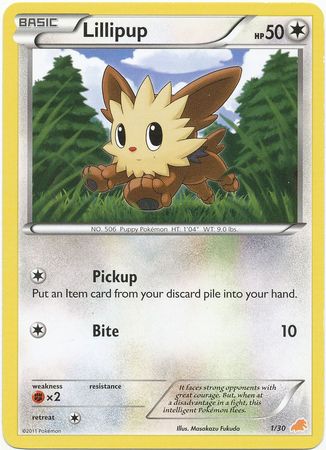 Lillipup (1/30) [Black & White: Trainer Kit - Excadrill] Pokémon