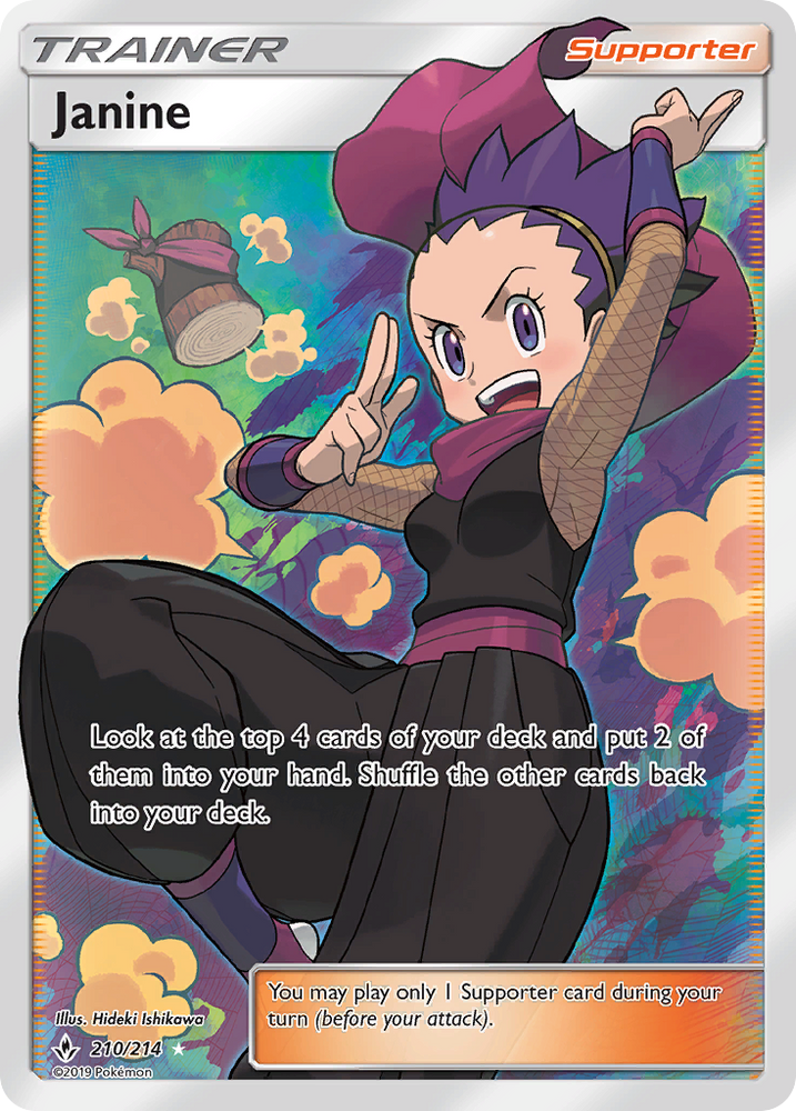 Janine (210/214) [Sun & Moon: Unbroken Bonds] Pokémon
