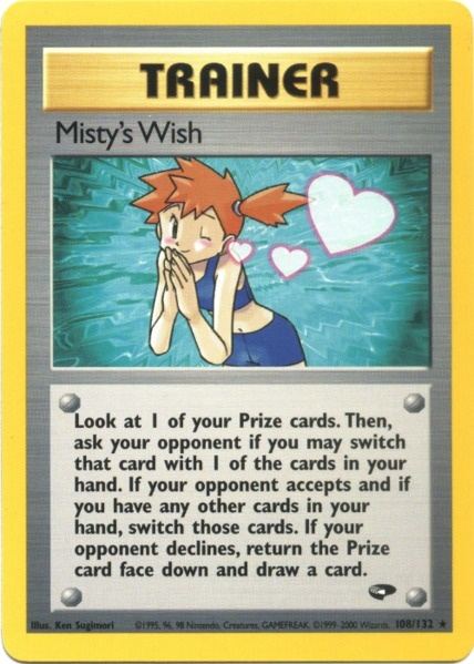 Misty's Wish (108/132) [Gym Challenge Unlimited] Pokémon