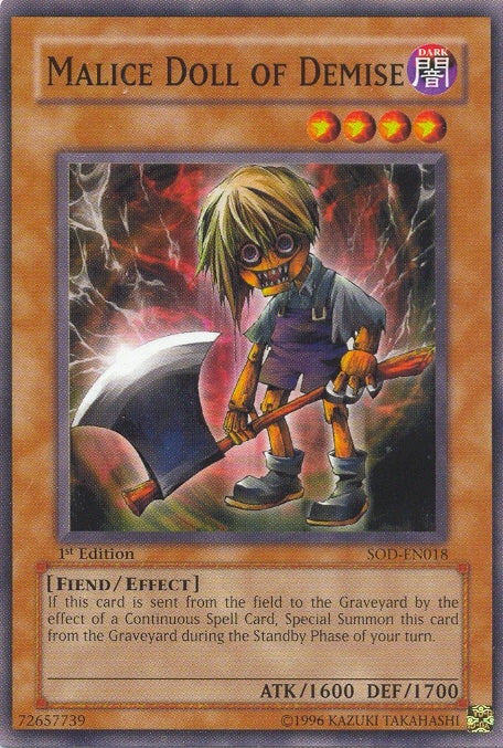 Malice Doll of Demise [SOD-EN018] Common Yu-Gi-Oh!