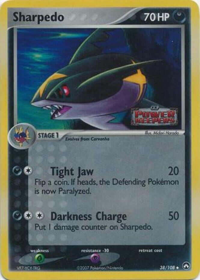 Sharpedo (38/108) (Stamped) [EX: Power Keepers] Pokémon