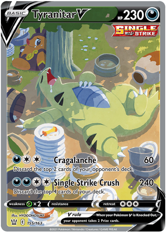 Tyranitar V (155/163) [Sword & Shield: Battle Styles] Pokémon