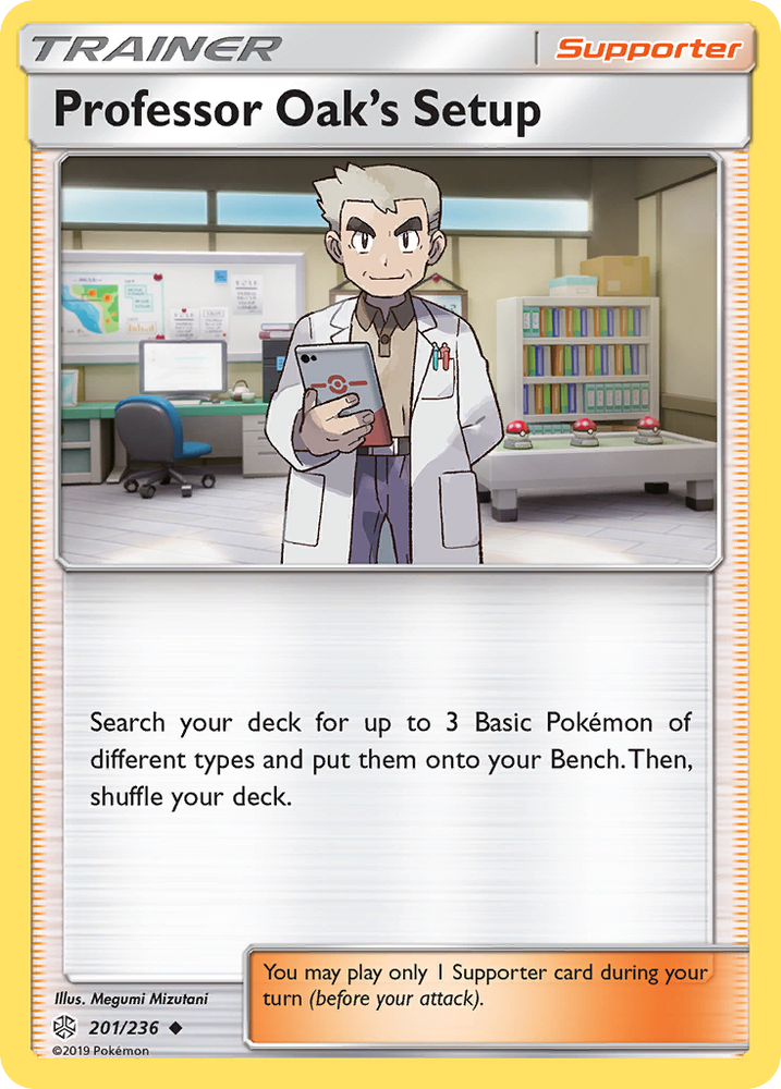Professor Oak's Setup (201/236) [Sun & Moon: Cosmic Eclipse] Pokémon