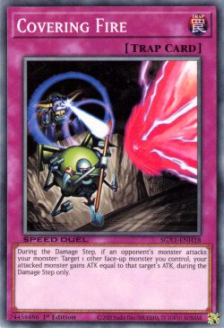 Covering Fire [SGX1-ENH18] Common Yu-Gi-Oh!