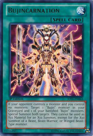 Bujincarnation [JOTL-EN063] Rare Yu-Gi-Oh!
