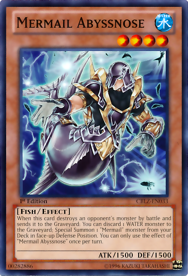 Mermail Abyssnose [CBLZ-EN033] Common Yu-Gi-Oh!