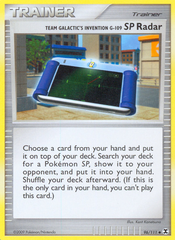 Team Galactic's Invention G-109 SP Radar (96/111) [Platinum: Rising Rivals] Pokémon