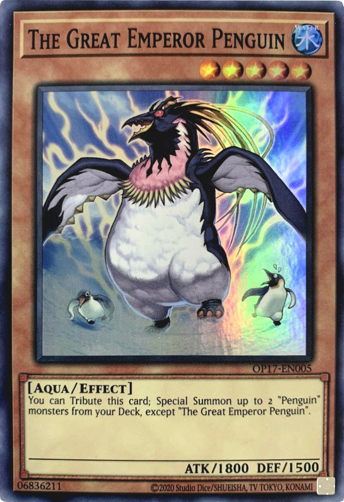 The Great Emperor Penguin [OP17-EN005] Super Rare Yu-Gi-Oh!