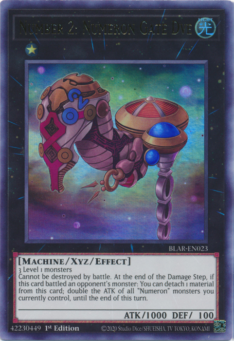 Number 2: Numeron Gate Dve [BLAR-EN023] Ultra Rare Yu-Gi-Oh!
