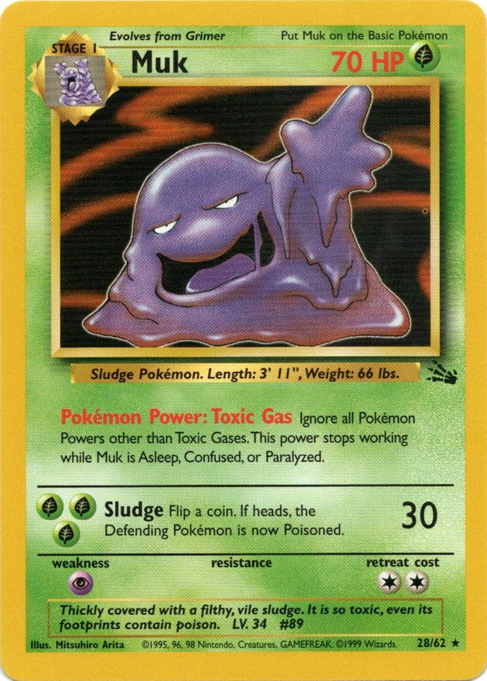 Muk (28/62) [Fossil Unlimited] Pokémon