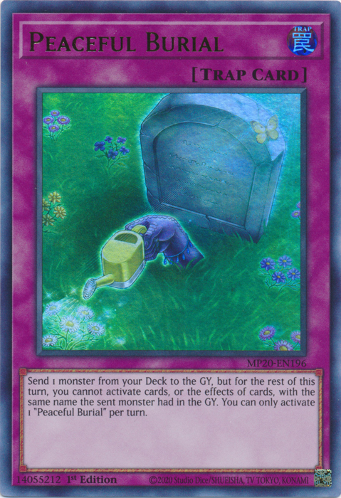 Peaceful Burial [MP20-EN196] Ultra Rare Yu-Gi-Oh!
