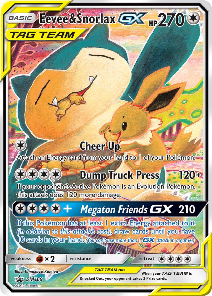 Eevee & Snorlax GX (SM169) [Sun & Moon: Black Star Promos] Pokémon