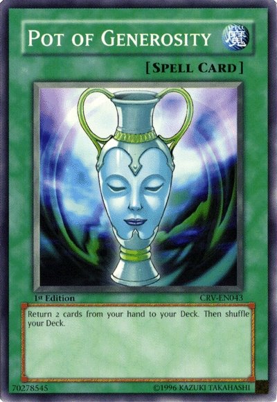 Pot of Generosity [CRV-EN043] Common Yu-Gi-Oh!