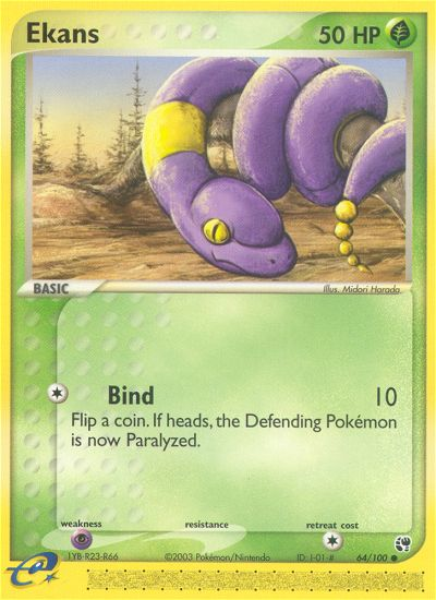 Ekans (64/100) [EX: Sandstorm] Pokémon