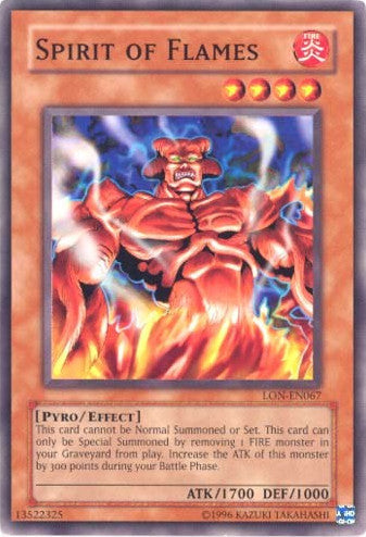 Spirit of Flames [LON-EN067] Common Yu-Gi-Oh!