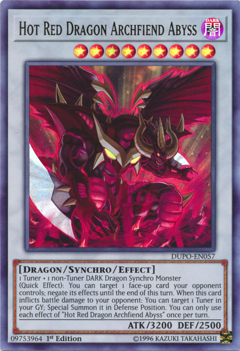 Hot Red Dragon Archfiend Abyss [DUPO-EN057] Ultra Rare Yu-Gi-Oh!