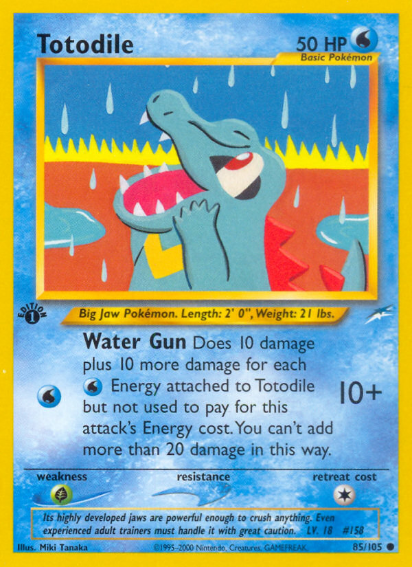 Totodile (85/105) [Neo Destiny 1st Edition] Pokémon