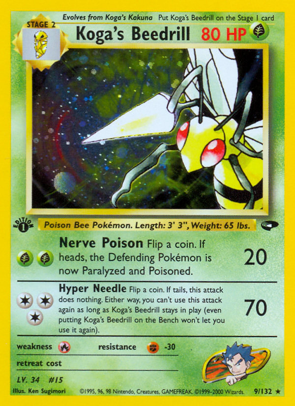 Koga's Beedrill (9/132) [Gym Challenge 1st Edition] Pokémon