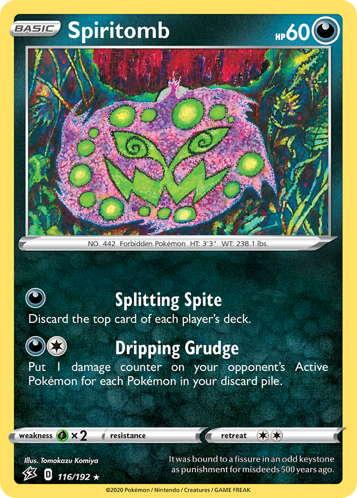 Spiritomb (116/192) [Sword & Shield: Rebel Clash] Pokémon