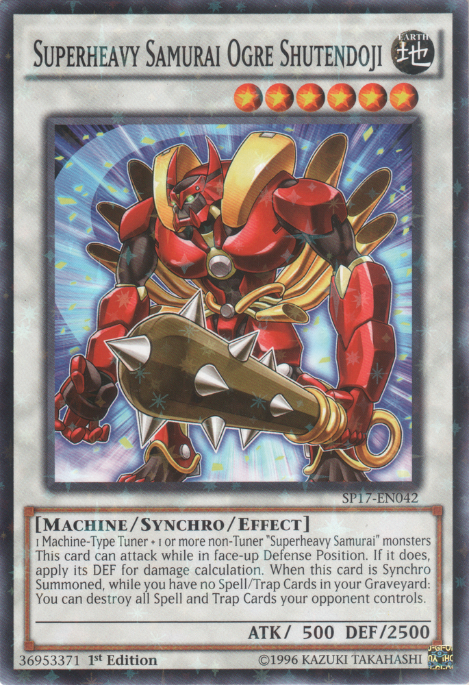 Superheavy Samurai Ogre Shutendoji [SP17-EN042] Starfoil Rare Yu-Gi-Oh!