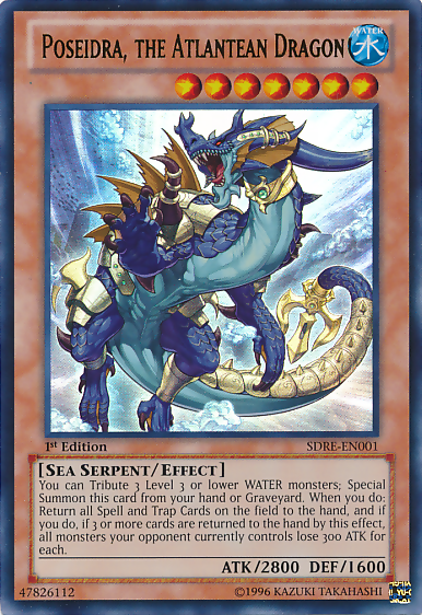 Poseidra, the Atlantean Dragon [SDRE-EN001] Ultra Rare Yu-Gi-Oh!