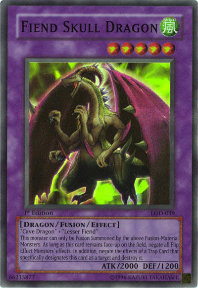 Fiend Skull Dragon [LOD-039] Super Rare Yu-Gi-Oh!