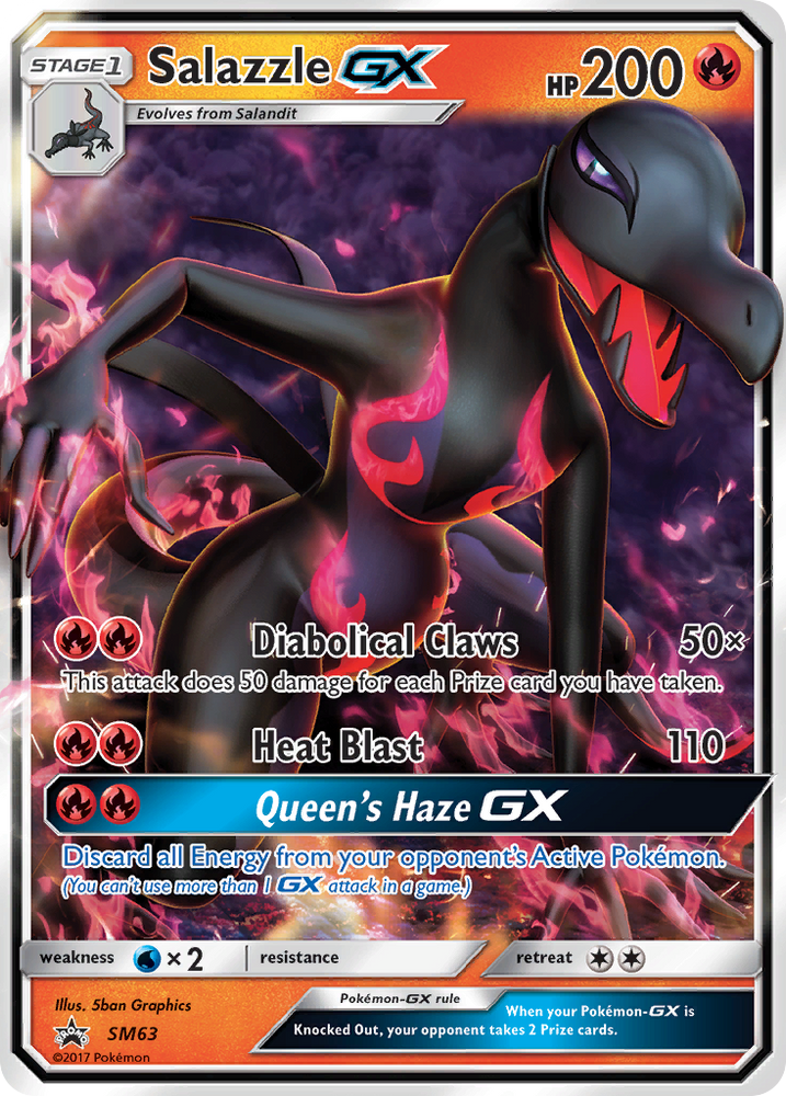 Salazzle GX (SM63) [Sun & Moon: Black Star Promos] Pokémon