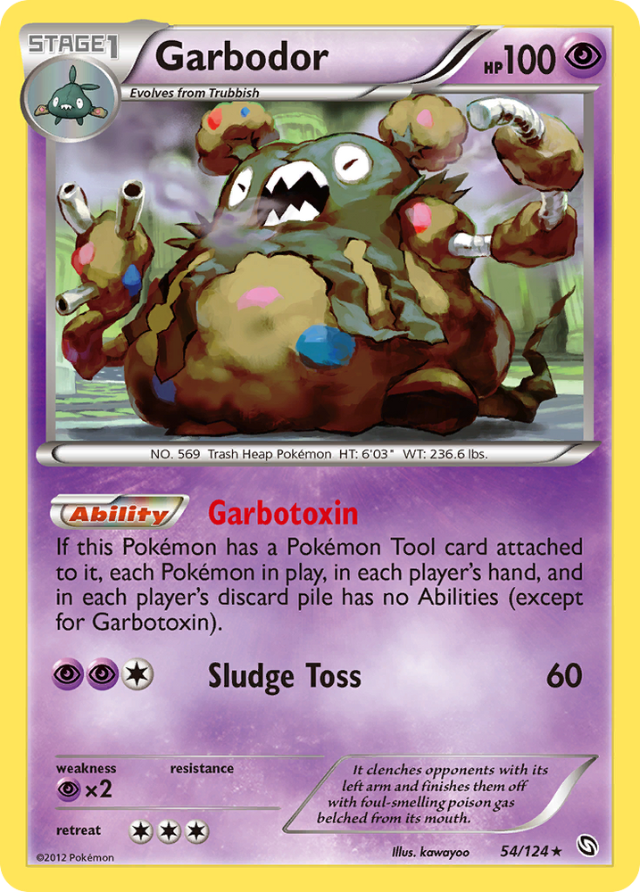 Garbodor (54/124) [Black & White: Dragons Exalted] Pokémon