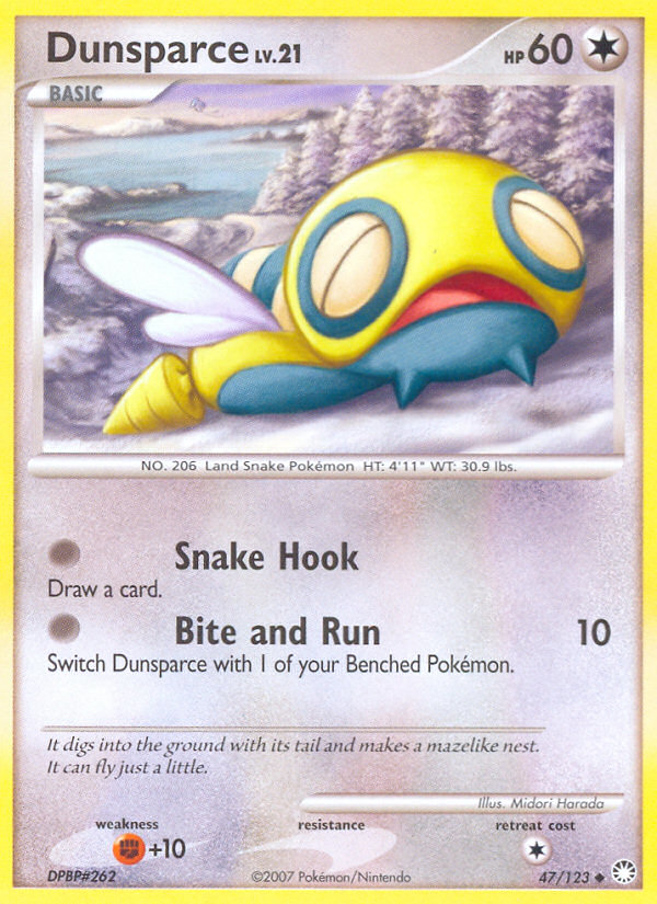 Dunsparce (47/123) [Diamond & Pearl: Mysterious Treasures] Pokémon