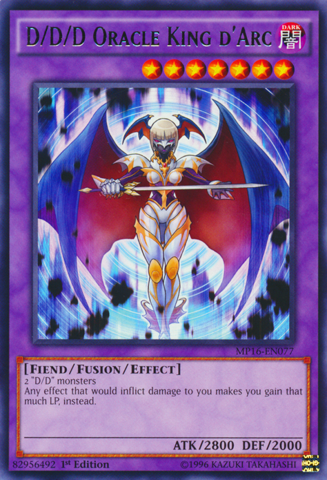 D/D/D Oracle King d'Arc [MP16-EN077] Rare Yu-Gi-Oh!