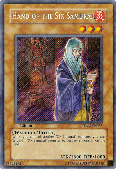 Hand of the Six Samurai [TDGS-EN085] Secret Rare Yu-Gi-Oh!