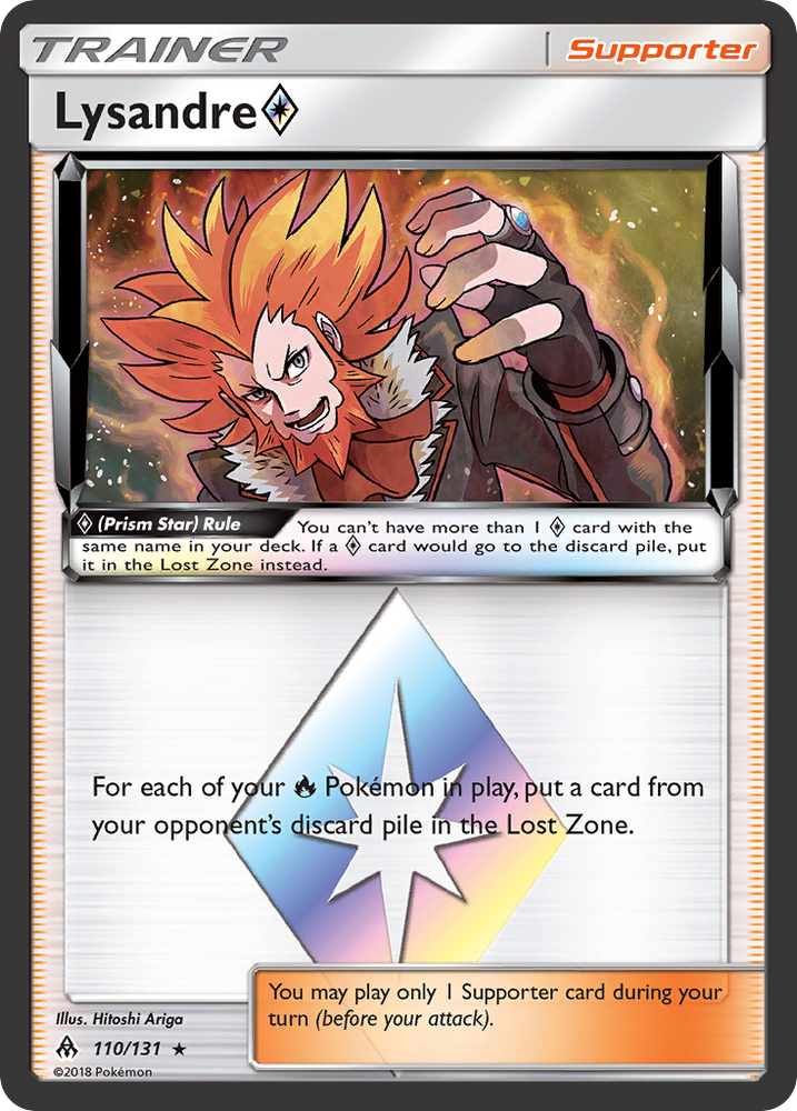 Lysandre (110/131) (Prism Star) [Sun & Moon: Forbidden Light] Pokémon