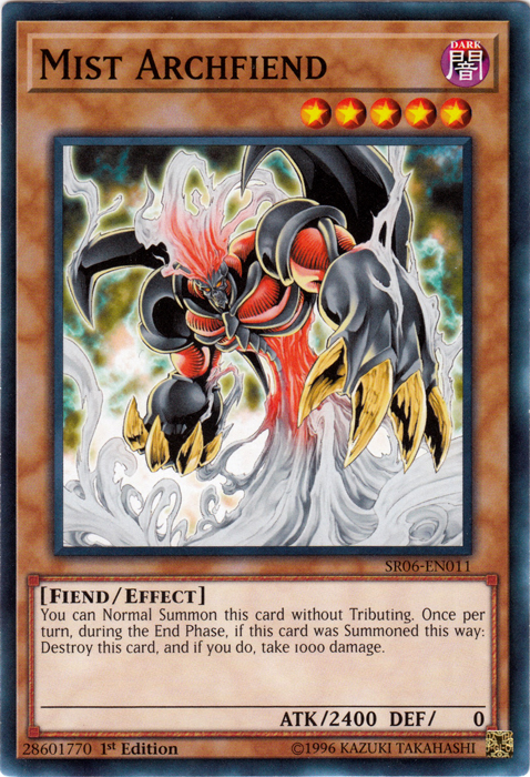 Mist Archfiend [SR06-EN011] Common Yu-Gi-Oh!