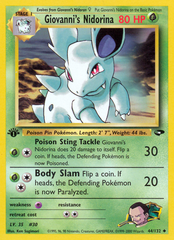Giovanni's Nidorina (44/132) [Gym Challenge 1st Edition] Pokémon