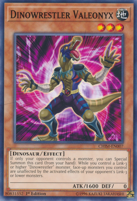 Dinowrestler Valeonyx [CHIM-EN007] Common Yu-Gi-Oh!