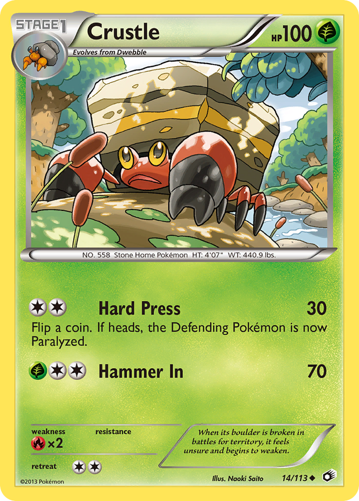 Crustle (14/113) [Black & White: Legendary Treasures] Pokémon
