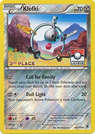 Klefki (66/119) (League Promo 3rd Place) [XY: Phantom Forces] Pokémon