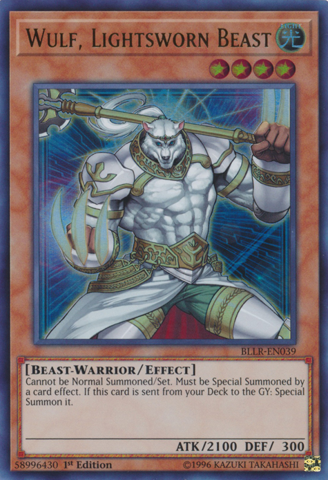 Wulf, Lightsworn Beast [BLLR-EN039] Ultra Rare Yu-Gi-Oh!