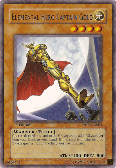 Elemental Hero Captain Gold [DP06-EN004] Rare Yu-Gi-Oh!