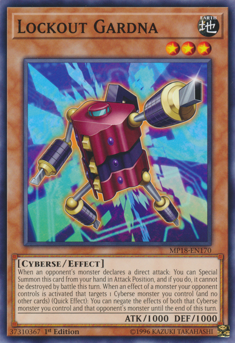 Lockout Gardna [MP18-EN170] Common Yu-Gi-Oh!