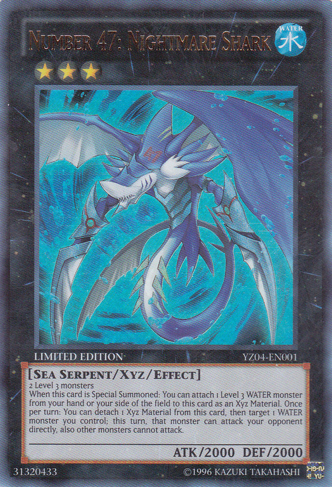 Number 47: Nightmare Shark [YZ04-EN001] Ultra Rare Yu-Gi-Oh!