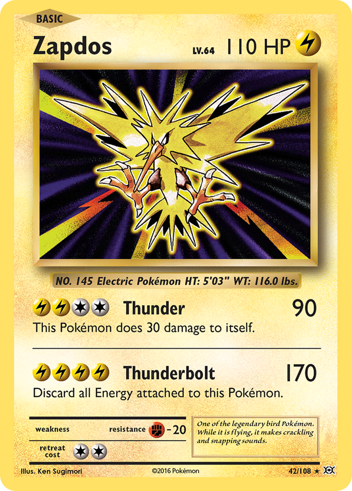 Zapdos (42/108) [XY: Evolutions] Pokémon