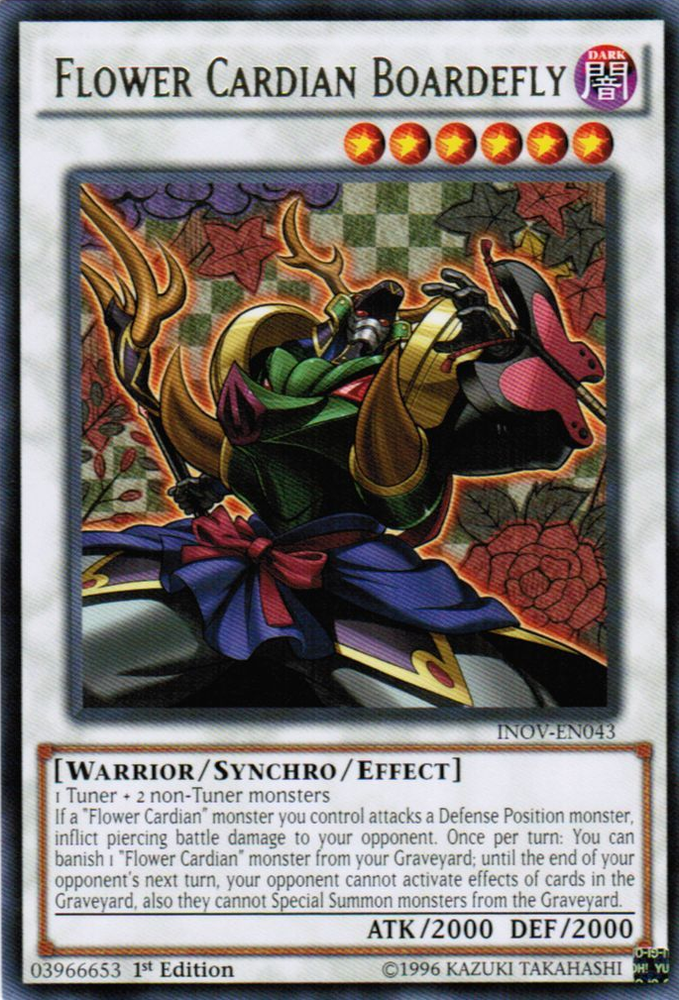 Flower Cardian Boardefly [INOV-EN043] Rare Yu-Gi-Oh!
