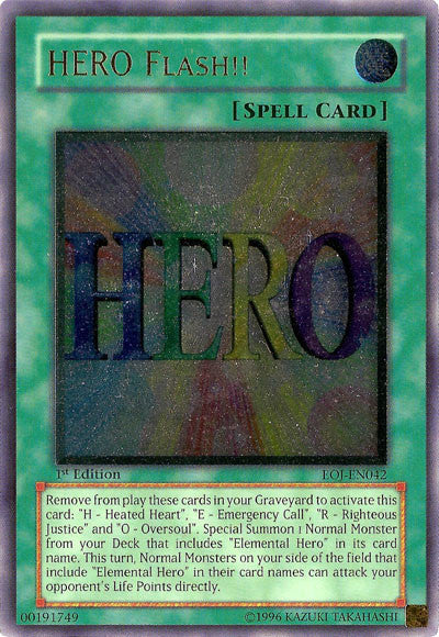 HERO Flash!! [EOJ-EN042] Ultimate Rare Yu-Gi-Oh!