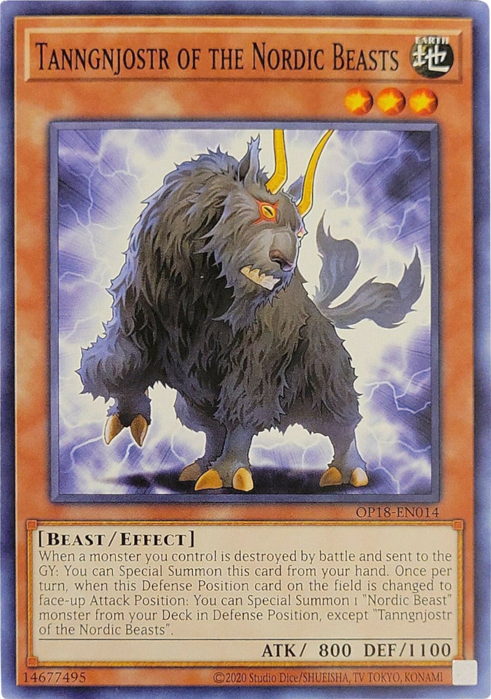 Tanngnjostr of the Nordic Beasts [OP18-EN014] Common Yu-Gi-Oh!