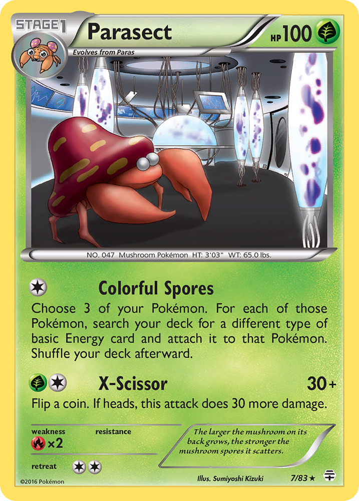 Parasect (7/83) [XY: Generations] Pokémon