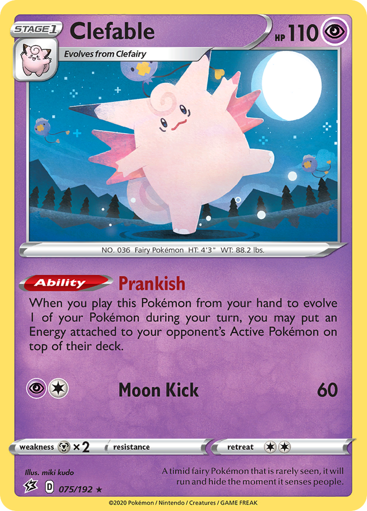 Clefable (075/192) [Sword & Shield: Rebel Clash] Pokémon